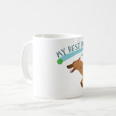 私の親友は犬です コーヒーマグカップ (正面左)