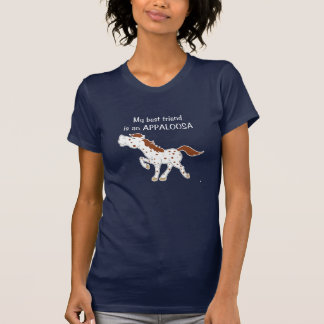 私の親友はAppaloosaの赤のローンです Tシャツ