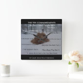 私の親友10の命令の柱時計 スクエア壁時計 (ホーム)