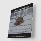 私の親友10の命令の柱時計 スクエア壁時計 (傾斜)