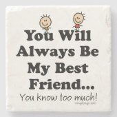 私の親友 ストーンコースター (正面)