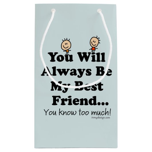 私の親友 スモールペーパーバッグ (裏面)