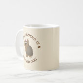 私の親友(ヨークシャTerier) コーヒーマグカップ (正面左)