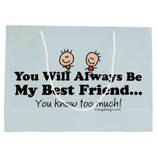 私の親友 ラージペーパーバッグ (裏面)