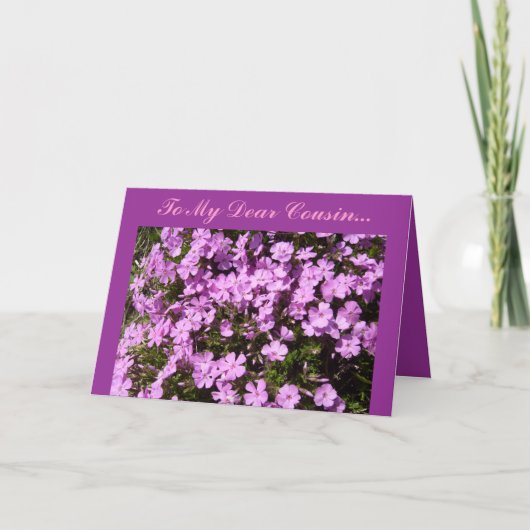 私の親愛なるいとこに… カード (正面)