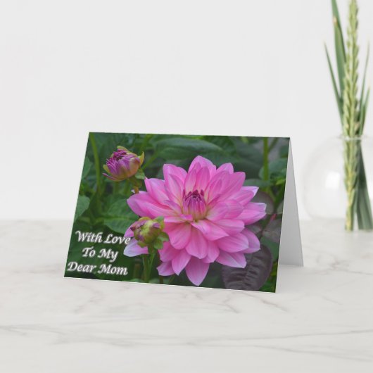 私の親愛なるお母さんへの愛と カード (正面)