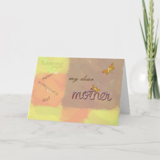 私の親愛なる母 カード (正面)