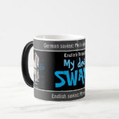 私の親愛白鳥 – 間抜けドイツ語翻訳！ モーフィングマグカップ (正面左)