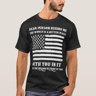 私の親愛Tシャツの後ろの人 Tシャツ