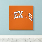 私の親戚はみなテキサス州に住んでいる キャンバスプリント (インサイチュ (ウッドフロア))