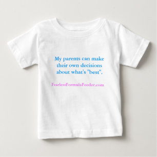 "私の親缶詰になります"は… FFFの乳児のワイシャツ ベビーTシャツ