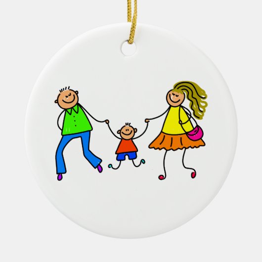 私の親 セラミックオーナメント (正面)