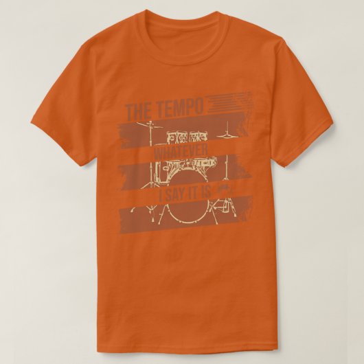 私の言うテンポは茶色のヴィンテージ Tシャツ (デザイン正面)