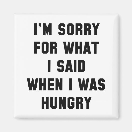 私の言ったことをごめんなさい マグネット (正面)