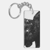 私の言葉を黒く塗って キーホルダー (正面左)