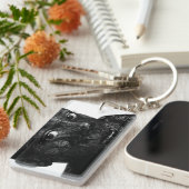 私の言葉を黒く塗って キーホルダー (正面右)