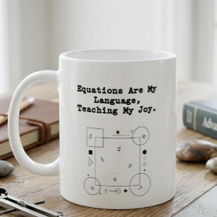 私の言語は方程式 喜びの数学を教える コーヒーマグカップ
