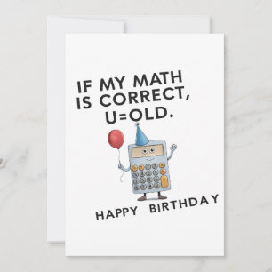 私の計算が合ってればあなたはもう古臭いダサいおやじの誕生日だ シーズンカード