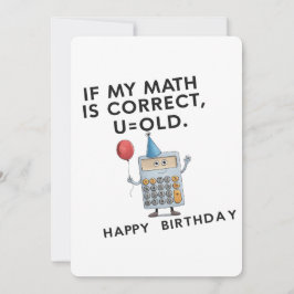 私の計算が正しければあなたはお爺さん おもしろいパパの誕生日 招待状