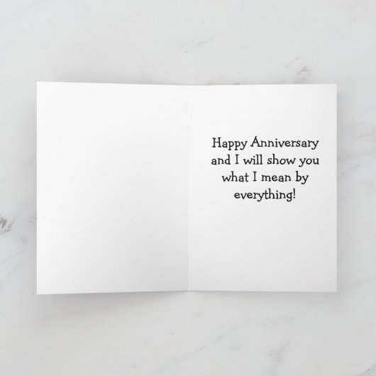 私の記念日には、あなたは「すべて」です カード (内部)