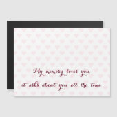 私の記憶が大好き…恋しく思愛ユー恋しく思引用文カード (正面/裏面)