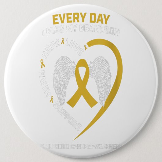 私の記憶の中の女性恋しく思孫の子供時代の贈り物 缶バッジ (正面)