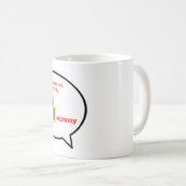 私の記憶の魚のバブルおもしろいを非難する コーヒーマグカップ (正面右)