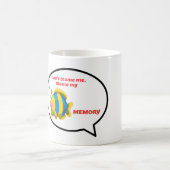 私の記憶の魚のバブルおもしろいを非難する コーヒーマグカップ (中央)