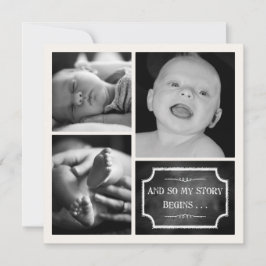 私の話がチョークデザイン誕生のお知らせ 案内状