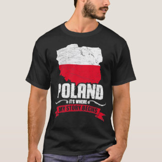 私の話が始まるポーランド Tシャツ