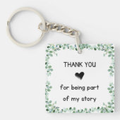 私の話に加わってくれてありがとう キーホルダー (正面)