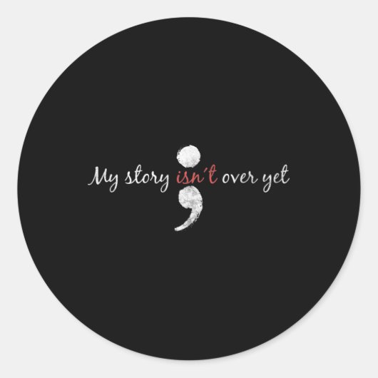 私の話はまだセミコロン自殺の待ち合わせではない ラウンドシール (正面)