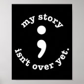 私の話はまだセミコロン自殺の待ち時間が終わっていない ポスター (正面)