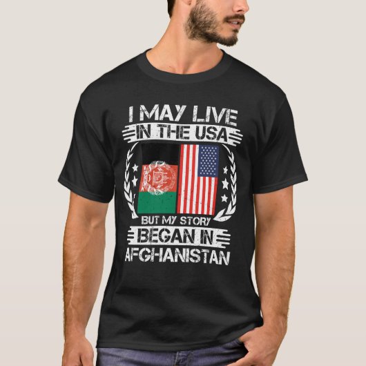 私の話はアフガニスタンで始まった Tシャツ (正面)