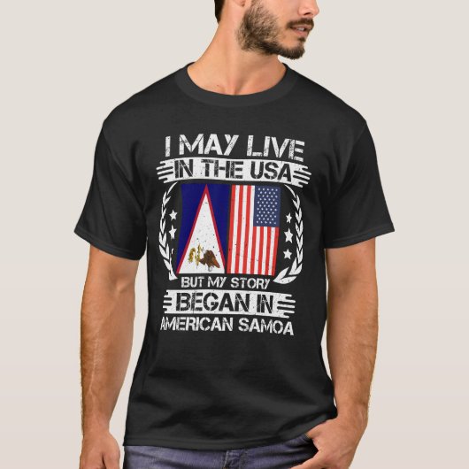 私の話はアメリカ・サモアで始まった Tシャツ (正面)