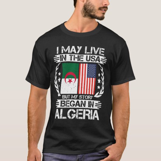 私の話はアルジェリアで始まった Tシャツ (正面)