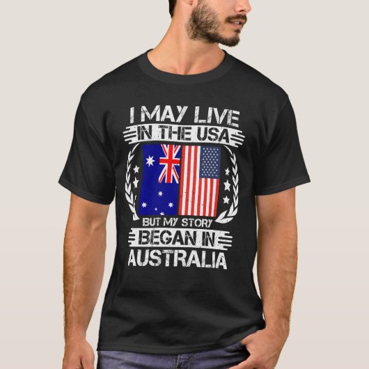 私の話はオーストラリアで始まった Tシャツ (正面)