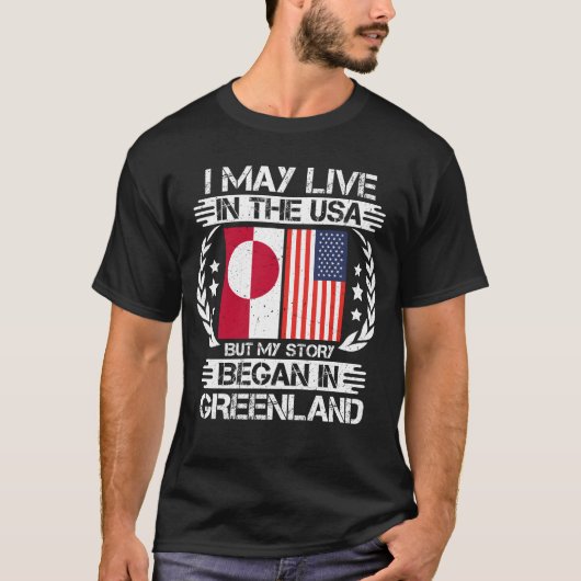 私の話はグリーンランドから始まった Tシャツ (正面)