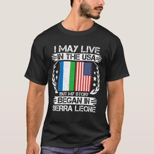 私の話はシエラレオネで始まった Tシャツ (正面)
