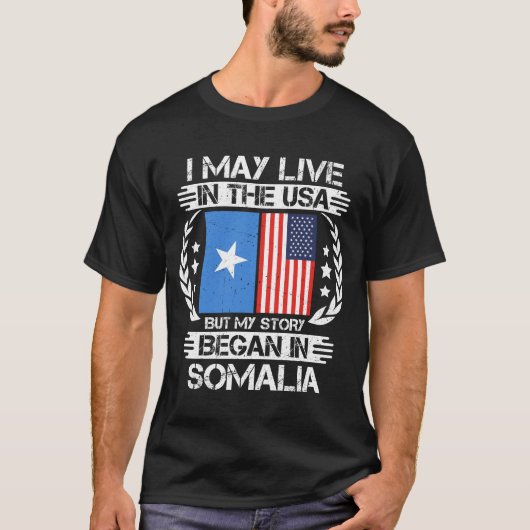 私の話はソマリアで始まった Tシャツ (正面)