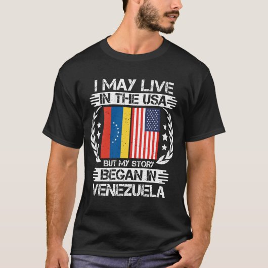 私の話はベネズエラで始まった Tシャツ (正面)