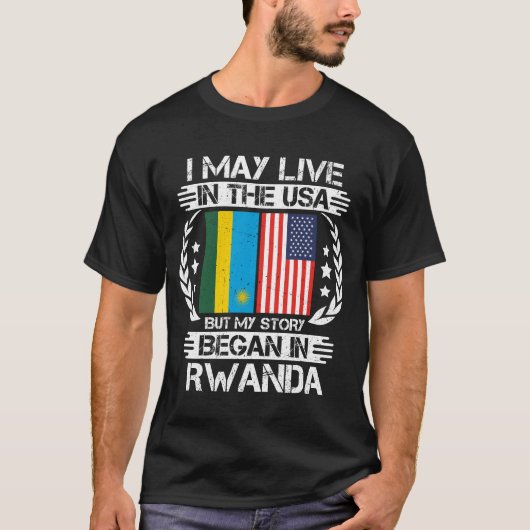 私の話はルワンダで始まった Tシャツ (正面)