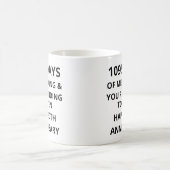私の話を聞いてくれてありがとう 30周年結婚記念日 コーヒーマグカップ (中央)
