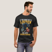 私の話を聞きたいなら応援して チアリーディング Tシャツ (正面フル)