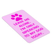 私の話犬にのみ今日のポープリントマグネット マグネット (右側)