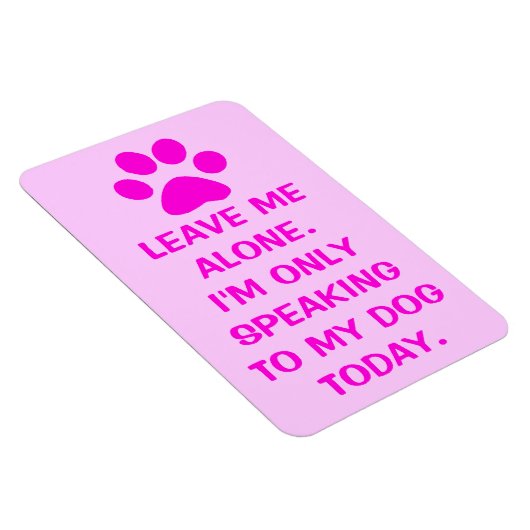 私の話犬にのみ今日のポープリントマグネット マグネット (右側)
