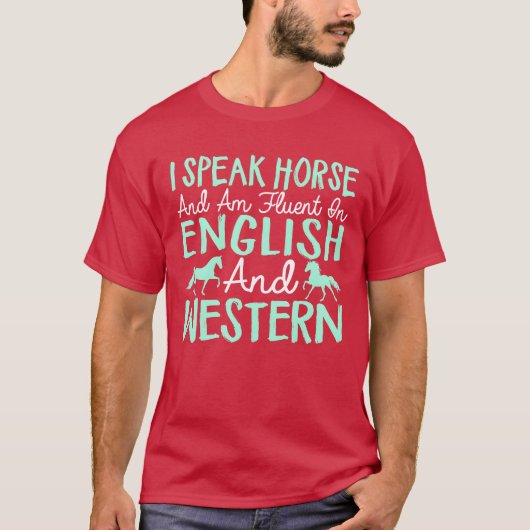 私の話馬おもしろい Tシャツ (正面)