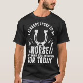 私の話馬のフェリアーの馬のシューイングの頭のトリムに Tシャツ (正面)