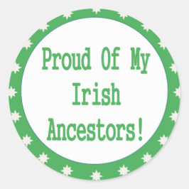 私の誇りを持ったアイルランド人の祖先の ラウンドシール
