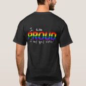 私の誇りを持ったゲイ妹兄弟姉妹サポートLGBTQプライドT- Tシャツ (裏面)